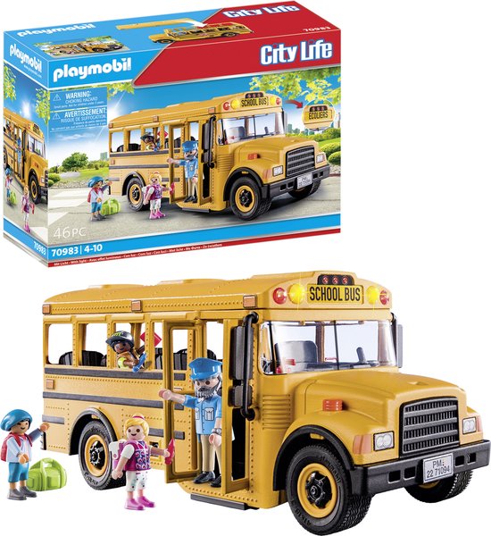 Playmobil - Autobus de transport scolaire - les motifs peuvent varier