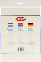 Opry Patroonpapier 1 x 3 meter transparant 1 x 3 meter