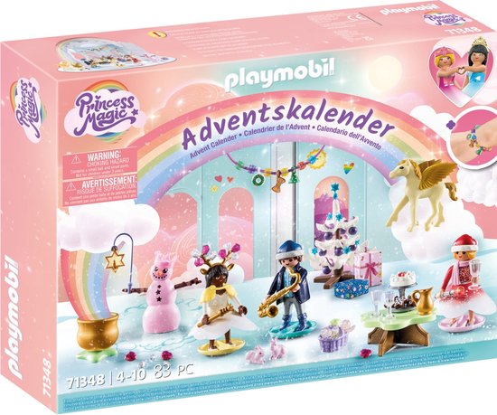 PLAYMOBIL Princess Magic Adventskalender 2023 Kerstmis onder de Regenboog - 71348