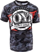 Joya Camouflage - T-shirt - Katoen - Zwart - L