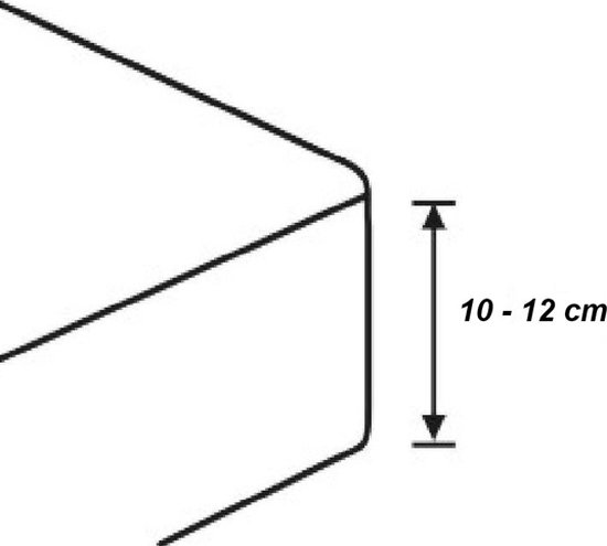 Splittopper Hoeslaken Jersey Stretch Zwart 100% Katoen 160×200/210/220