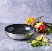 Bol.com GreenPan Geneva - tri-ply - wok 28 cm - PFAS-vrij aanbieding