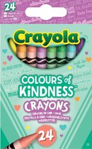CRAYOLA - Colour of Kindness - Krijt - 24 Waskrijtjes Kleuren voor al je Emoties