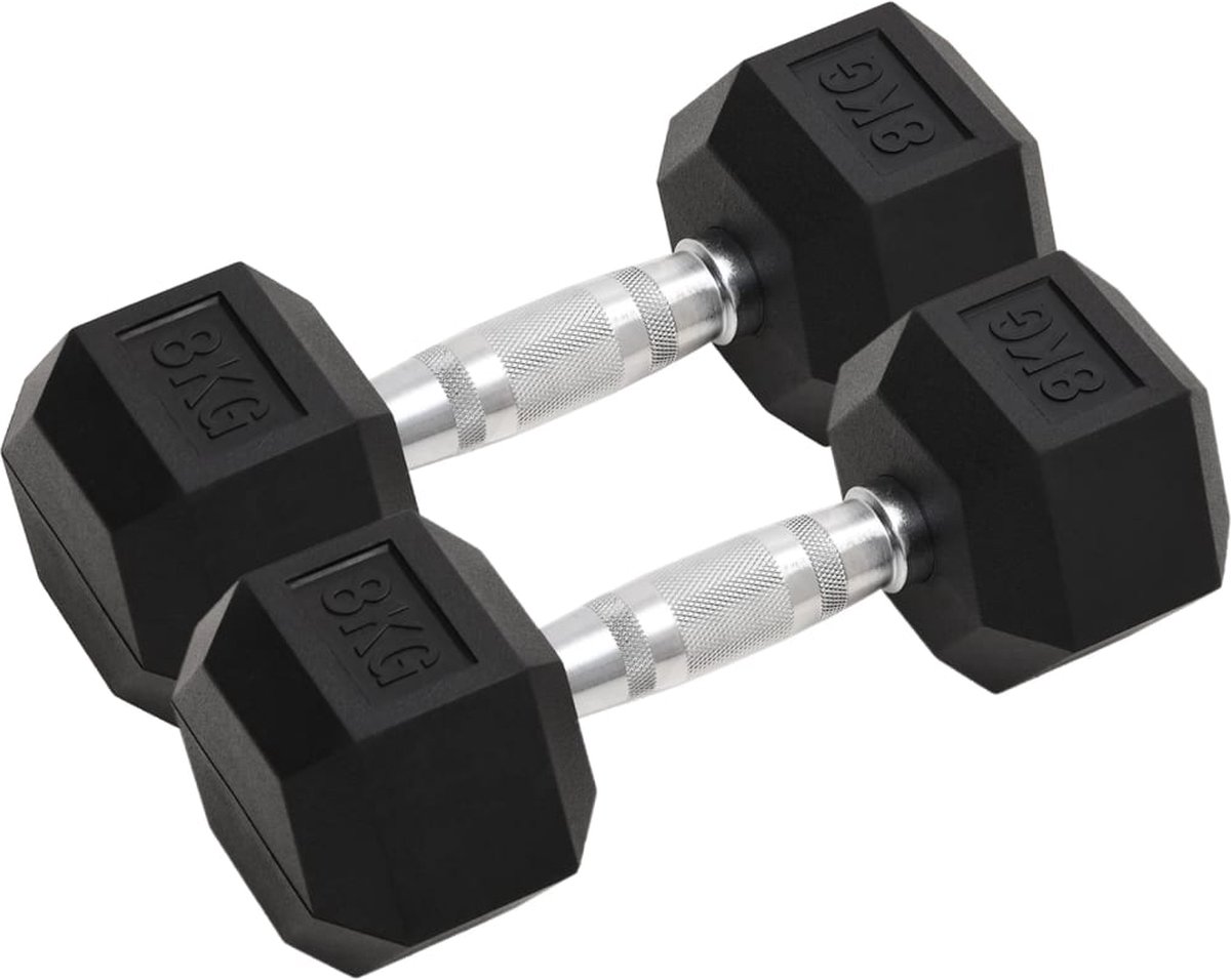 vidaXL - Halters - 2 - st - 16 - kg - totaal - gietijzer