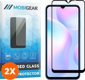 Mobigear Screenprotector geschikt voor Xiaomi Redmi 9A Glazen | Mobigear Premium Screenprotector - Case Friendly - Zwart (2-Pack)