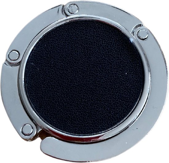 Tassenhanger zwart met magneetje | Compacte tassenhaak uitvouwbaar | Tassen accessoire tafel