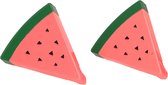 Handdoekklem/handdoek knijpers - watermeloen - 4x - kunststof