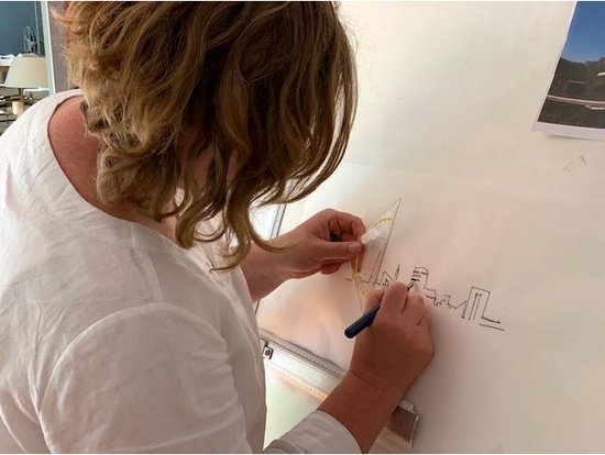 Skyline Kinderdijk Bamboe hout - 120 cm - Woondecoratie - Wanddecoratie - Meer steden beschikbaar - Woonkamer idee - City Art - Steden kunst - Cadeau voor hem - Cadeau voor haar - Jubileum - Trouwerij - WoodWideCities