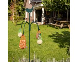 Esschert Design Voederhanger - Vogelvoederhuisje - Groen - 150 cm x 45 cm x 150 cm