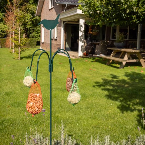 Esschert Design Voederhanger - Vogelvoederhuisje - Groen - 150 cm x 45 cm x 150 cm