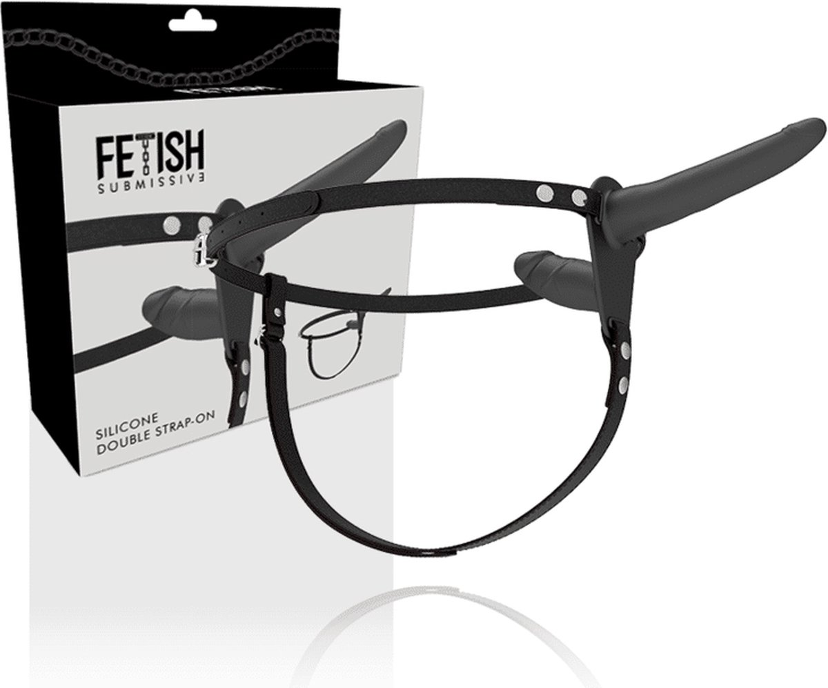 FETISH SUBMISSIVE HARNESS | Fetish Submissive Double Penetrix Strap-on Black