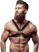 FETISH SUBMISSIVE ATTITUDE | Fetish Submissive Attitude - Eco Leather Crossed Chest Strap Harness Men