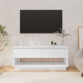 vidaXL-Tv-meubel-102x41x44-bewerkt-hout-hoogglans-wit