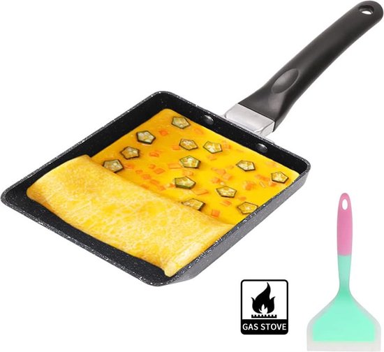 Poêle à omelette de style japonais, petite poêle à œufs à crêpes