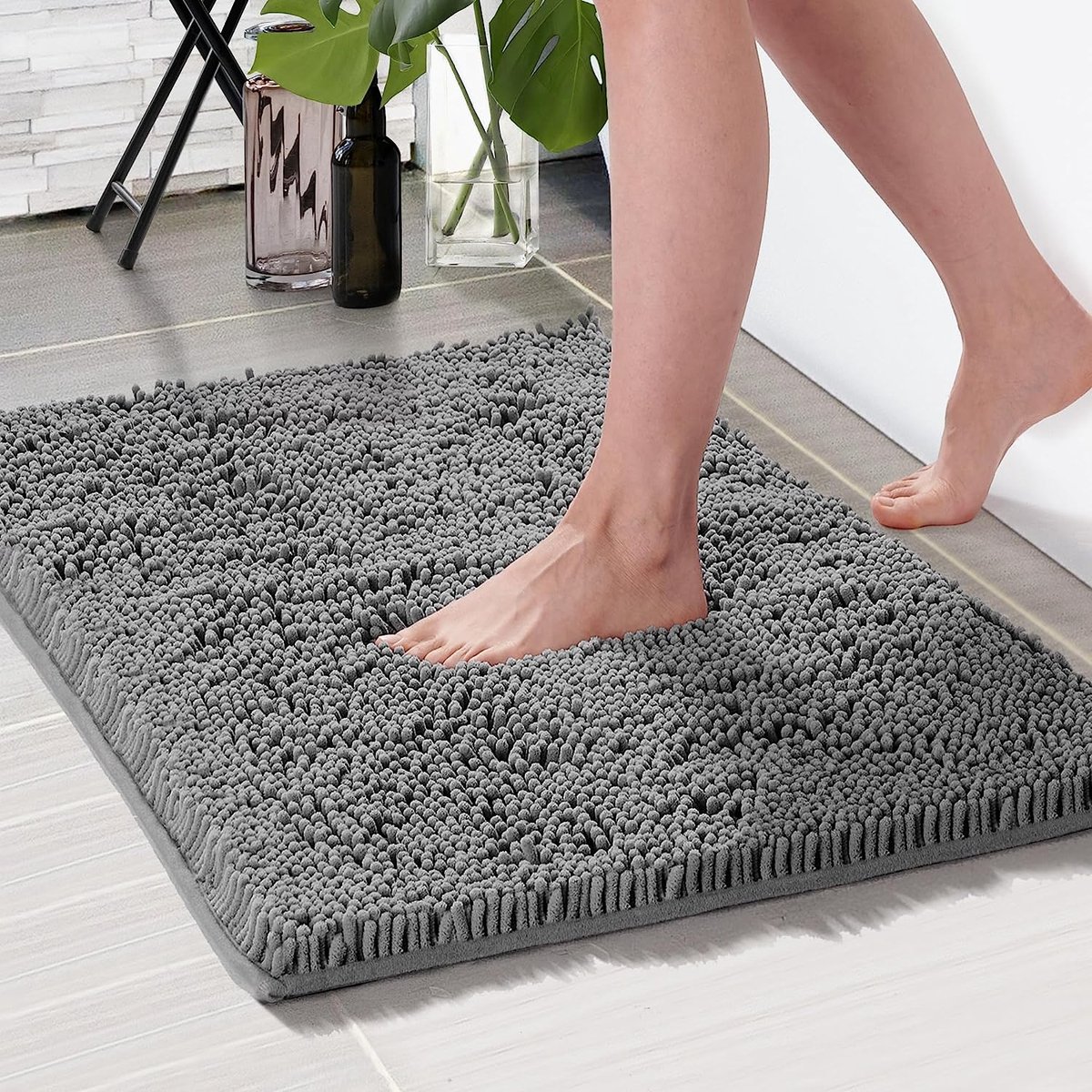 Wicotex badmat 60 x 90 cm zwart, wit, grijs… | Coppens Warenhuis