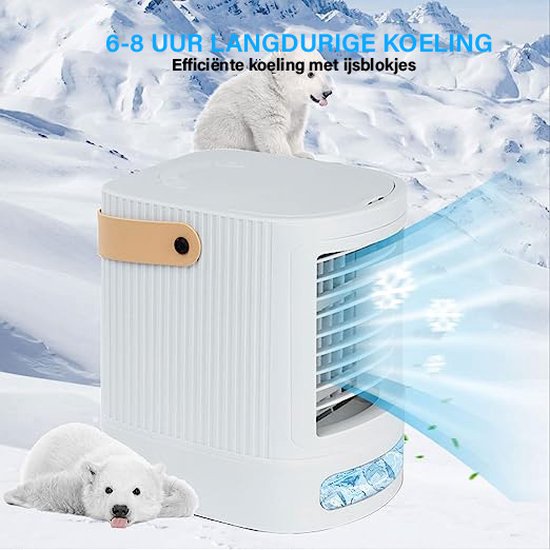 Draagbare airconditioner met verbeterde efficiëntie en