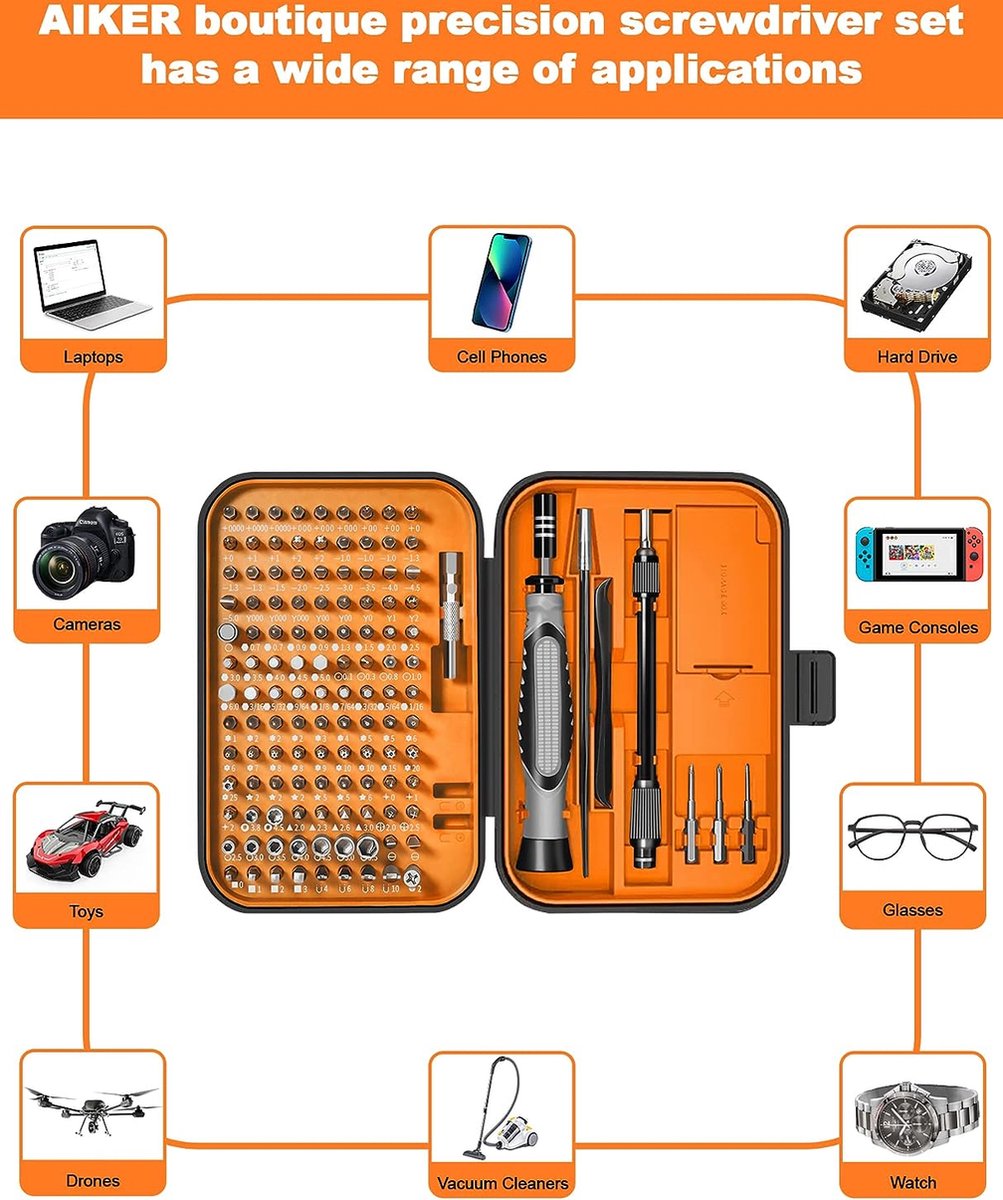 33-In-1 Precisie Mini Schroevendraaier Set Gereedschap Uitrusting Voor Mobiele Telefoon Laptop