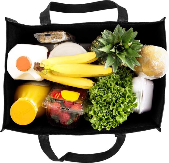 Opvouwbare boodschappentas beige maat L – Toos & Henk
