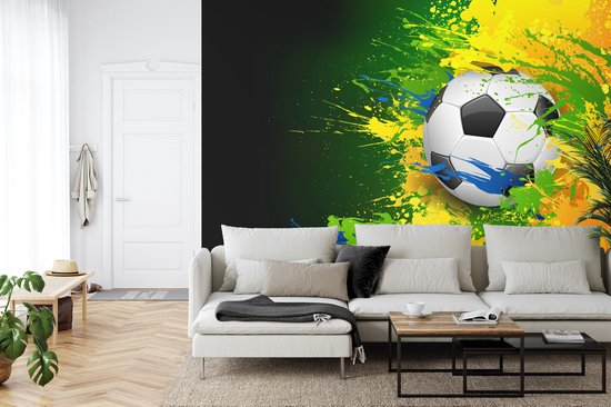 Papier peint photo Voetbal - Papier peint Papier peint non tissé - 368 x 254 cm