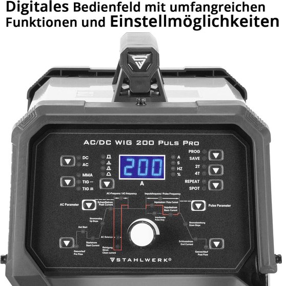 STAHLWERK MMA ARC porte-électrode 200 A avec 3 m de câble de