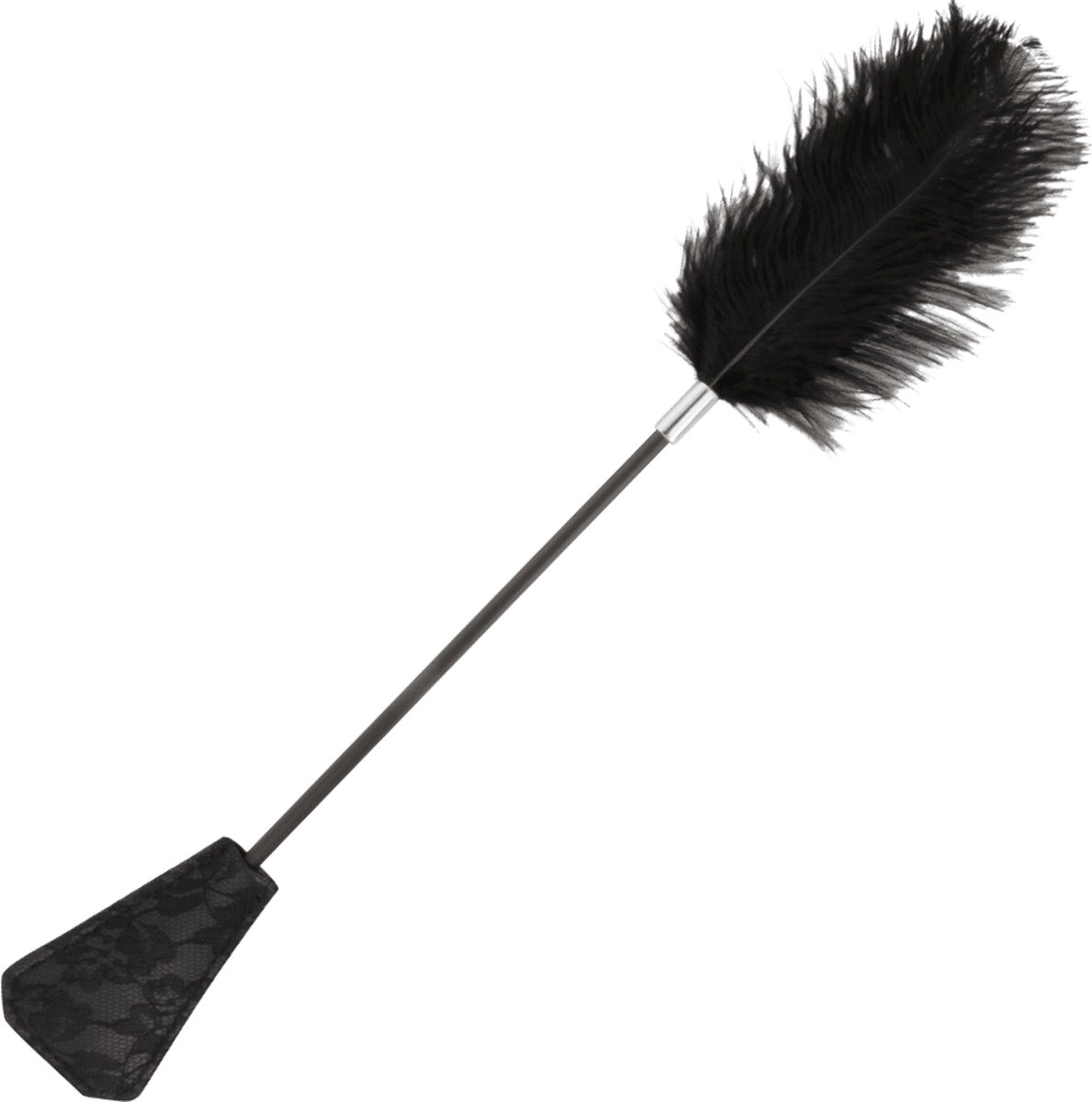 Goedkoopste DARKNESS SENSATIONS | Darkness Feather Crop. Black 56cm