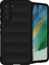 iMoshion Hoesje Geschikt voor Samsung Galaxy S21 FE Hoesje Siliconen - iMoshion EasyGrip Backcover - Zwart