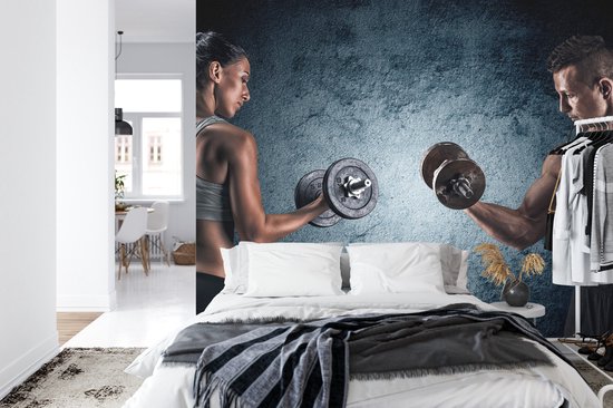 Papier peint photo peint - Gym energy, impression premium, y compris la colle à papier peint