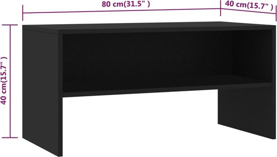 vidaXL-Tv-meubel-80x40x40-cm-bewerkt-hout-zwart