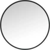 vidaXL - Wandspiegel - 50 - cm - zwart