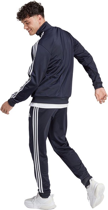 Survêtement adidas Sportswear Basic 3-Stripes Tricot - Homme - Blauw - S |  bol.com