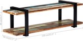 vidaXL - Tv-meubel - 130x40x40 - cm - massief - gerecycled - hout