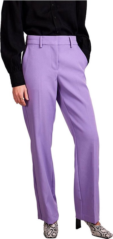 Yas Bluris Flared Broek Paars L Vrouw