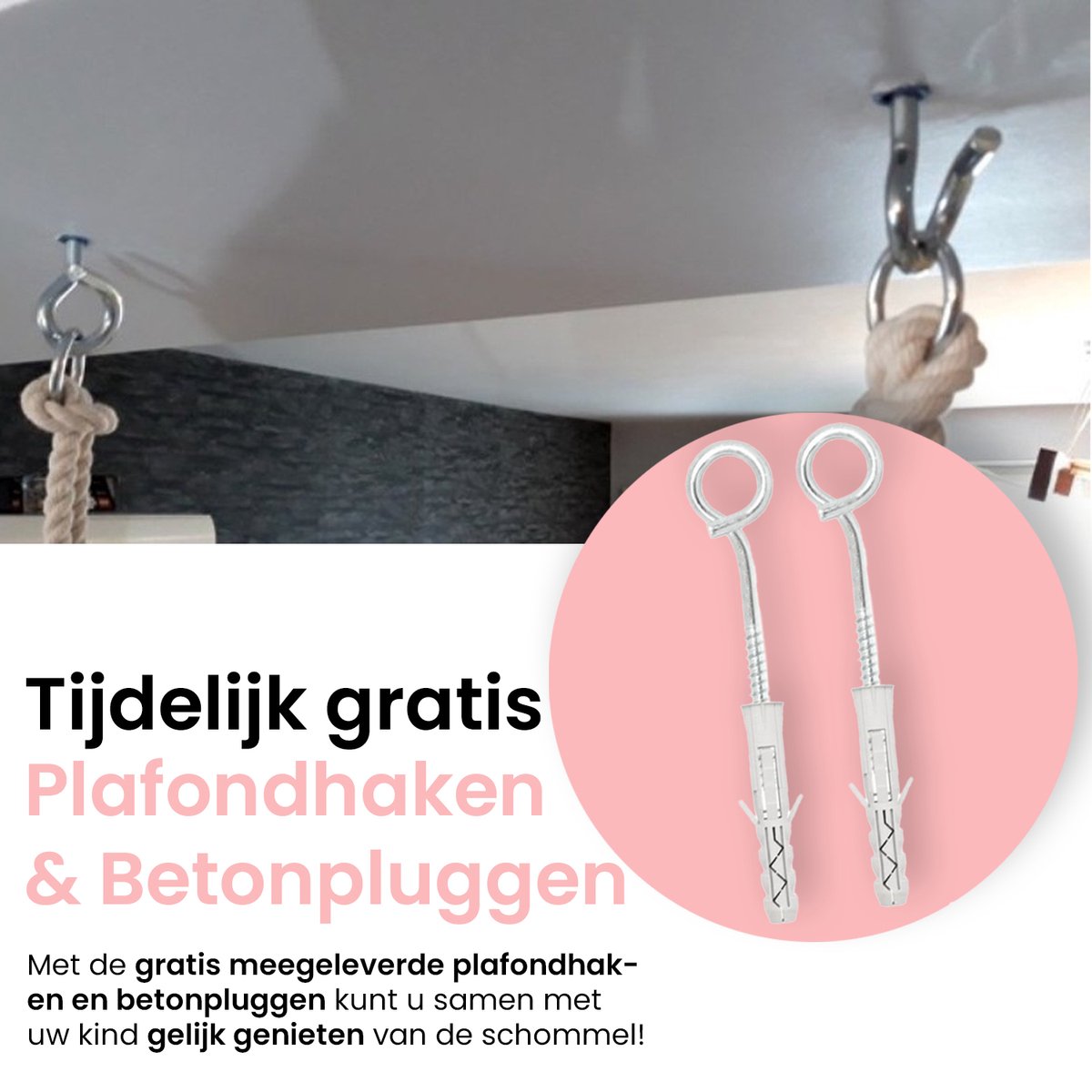 Luxe houten 3 in 1 roze meegroei baby schommel en Kinder schommel – Baby swing – Schommel die meegroeit met je kindje - Schommelstoel - Schommels - handgemaakt — afbeelding 11