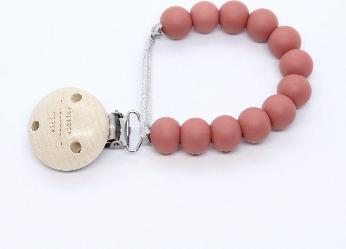 Goedkoopste Fopspeenketting uni-color marsala