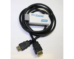 HDMI omvormer geschikt voor Nintendo Wii naar HDMI met HDMI kabel
