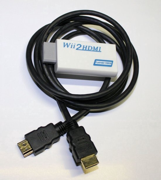 Adaptateur Wii vers HDMI avec câble audio 3.5mm, convertisseur