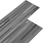 vidaXL - Vloerplanken - zelfklevend - 4,46 - m² - 3 - mm - PVC - gestreept - grijs