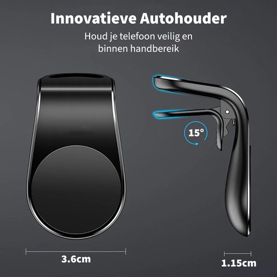 Magnetische telefoonhouder voor in de auto - Magneet