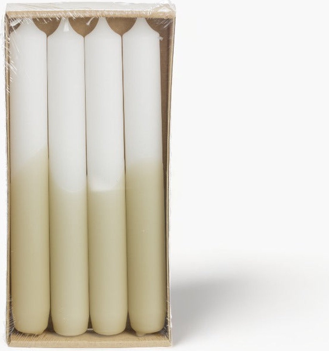 Luxe Dinerkaarsen Half Dipped - Rustik Lys - Tafelkaarsen - Pistache Wit - Set Van 4 Kaarsen - 2,15 x 19 cm — cadeau in Wonen & Interieur - foto 8
