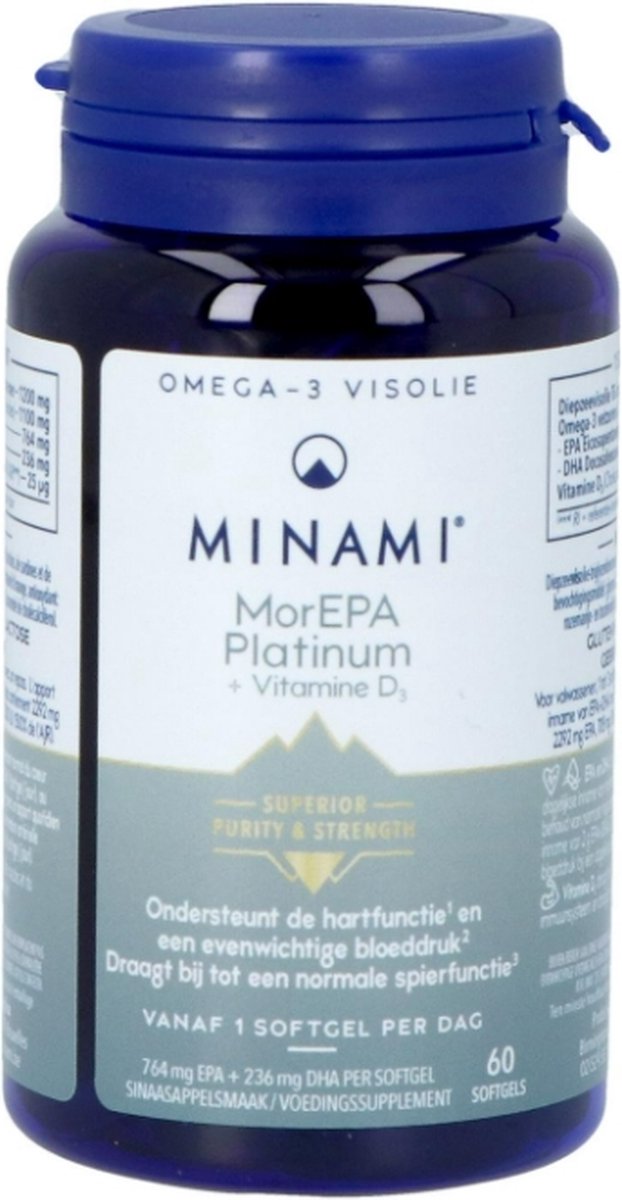 Minami Nutrition MorEPA Platinum + Vitamine D3 120capsules