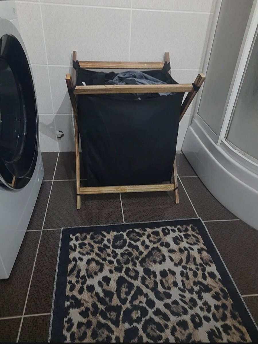 Goedkoopste Draagbare Wasmand – Wasbare Stoffen Mand - Wassorteerder – Wasmanden – Wasmand vakken – Opvouwbaar – Wasbox – Houten – 10L – Wasmand