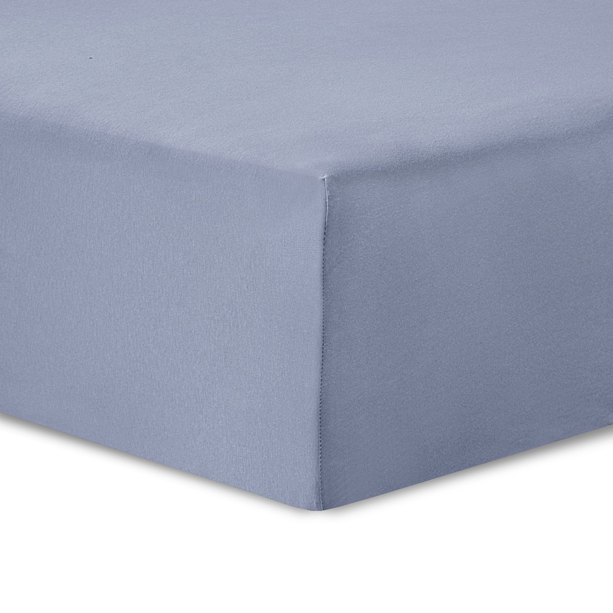 VISION Hoeslaken - Jersey katoen: Zacht, rekbaar en strijkvrij - 180 x 200cm met 30cm hoekhoogte - Geschikt voor boxspring matras - Grijs - 100% katoen Jersey - Oekotex gecertificeerd