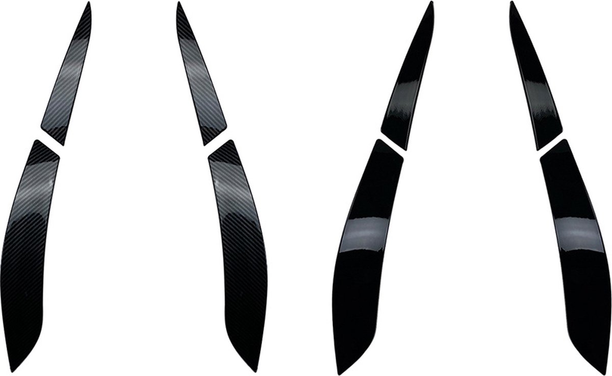 VCTparts® Volkswagen Golf 6 Achterlicht Booskijker Wenkbrauw Zwart (set) Ooglid VW