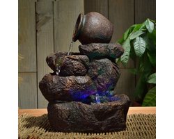 Kamerfontein Nivello (31cm) | Binnenfontein | Waterornament | Incl. LED Verlichting | Feng Shui Webwinkel