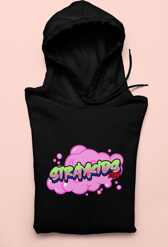 Stray kids bubble Hoodie - Kpop Fan shirt - Merch Koreaans Muziek Merchandise - Maat L