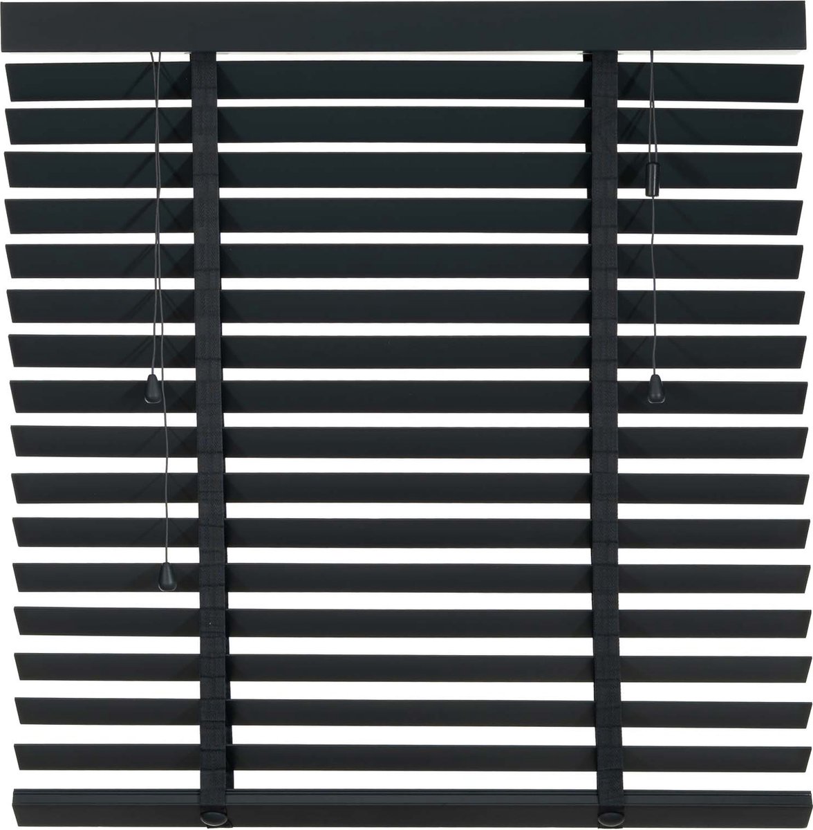 Dutchblinds Houten Jaloezieën 50mm - Wit - 90 x 250 cm - Raamdecoratie