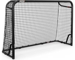 BERG SportsGoal S Voetbaldoel 180x120 cm – Voetbaldoel met geïntegreerde scoreteller – Inclusief 4 pionnen – Voetbaldoel zwart/rood