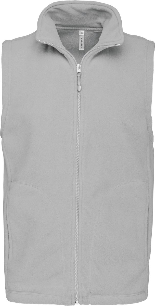 Fleecebodywarmer 'Luca' merk Kariban maat XL Snow Grey