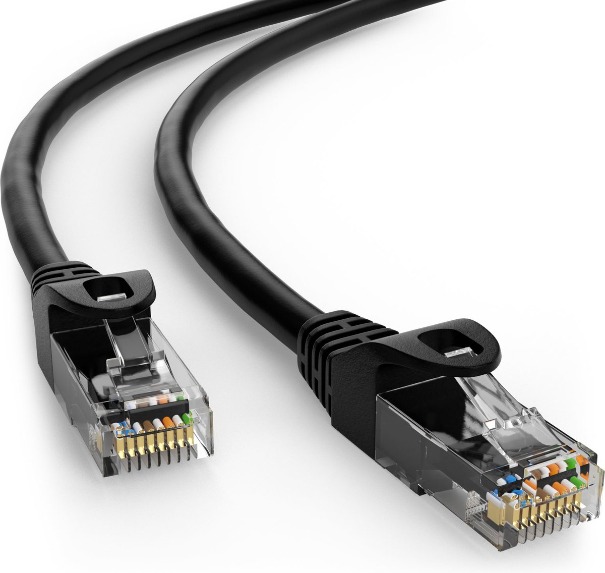 Wentronic CAT5E Netwerkkabel - RJ45 - Zwart - 7 m