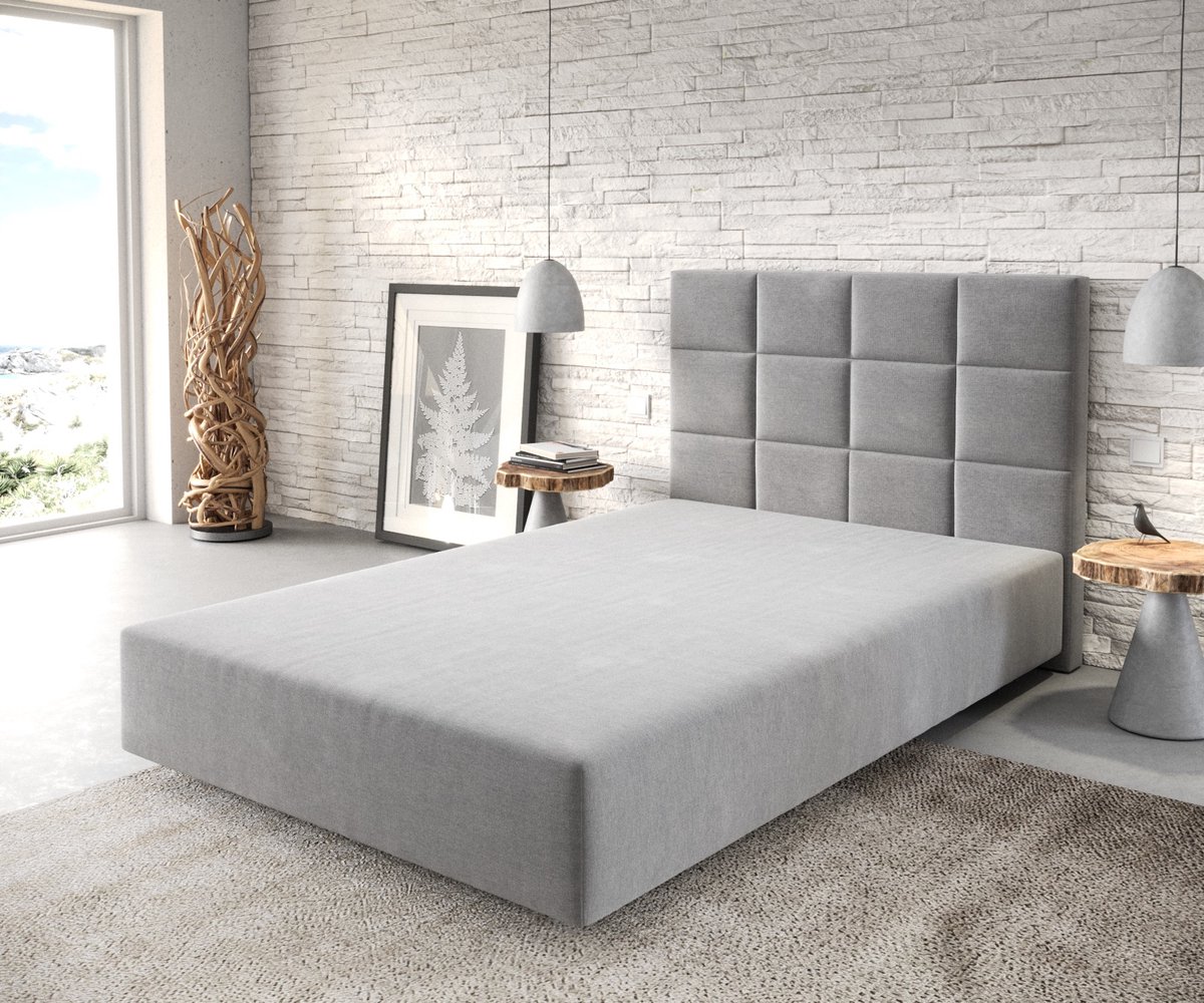 Boxspring-frame Dream-Fine microvezel grijs 120x200